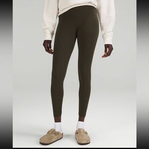 Dark Olive Lululemon Align leggings 25” size 0